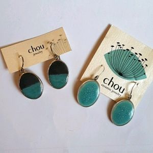 Local artisan mexico ceramic chou handcrafted earrings